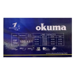 Okuma Carbonite Baitfeeder Cbf-155 Olta Makinesi (Misinalı)