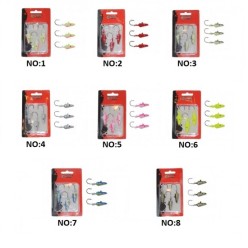 Captain 6457 Sandeel Jig Head 15gr Ultimate Sardine 3'lü Set