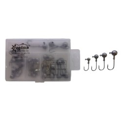 Captain 6436 Compact Eco Mix Kutulu Jig Head Seti 2-3-5-7gr 34 adet