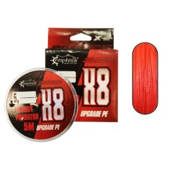 Captain Hook Line 8X Upgrade PE Bloody Predator Assist İpi 5mt Kırmızı