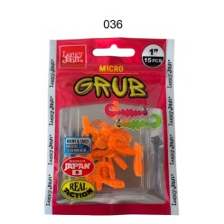 Lucky John Micro Grub 1'' (2.5cm) Silikon Yem 15'li Paket 036