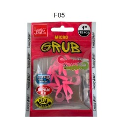 Lucky John Micro Grub 1'' (2.5cm) Silikon Yem 15'li Paket F05