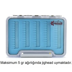 Captain 7202 Profesyonel Lrf Jighead Kutusu 13.8x9.6x1.5cm