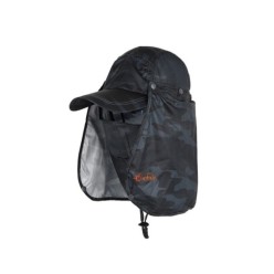 Captain Fisherman Style Cap XY-00 Fileli Şapka + Çıkarılabilir Yüz ve Ense Koruma Balıkçı Şapkası