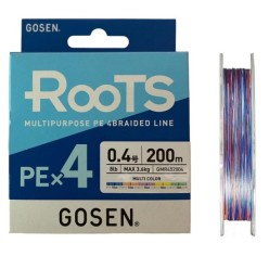 Gosen X4 Roots PE 4 Kat 0.4 PE Lrf Örgü İpi 200mt Multi Color