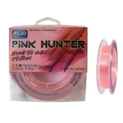Asso Pink Hunter 300mt 0.26mm Surf FC COATED Visible Line Fluorocarbon Kaplama Misina
