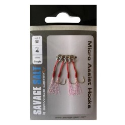 Savage Gear Micro Single Assist İğne No:8 (4'lü Paket)