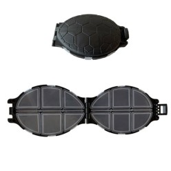 Shufa 12 Gözlü Mini Kaplumbağa İğne-Fırdöndü-Klips Kutusu Siyah