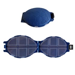 Shufa 12 Gözlü Mini Kaplumbağa İğne-Fırdöndü-Klips Kutusu Mavi