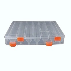 Kendo Çift Taraflı Maket Yem Kutusu 14 Gözlü 27x20.5x4.7cm (Max 16.5cm maketler için)