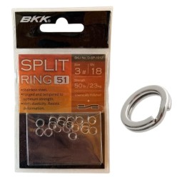 BKK Split Ring-51 Suni Yem Halkası No:3 (18'li Paket)