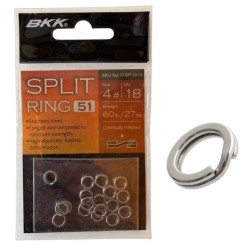 BKK Split Ring-51 Suni Yem Halkası No:4 (18'li Paket)