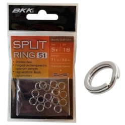 BKK Split Ring-51 Suni Yem Halkası No:5 (18'li Paket)