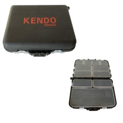 Kendo MB9026 Ufak Plastik Balıkçı Kutusu 12 Gözlü Siyah