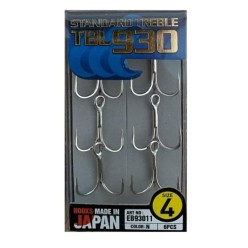 Hayabusa TBL 930 Premium Nikel No:4 Üçlü İğne 6'lı Paket