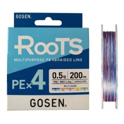 Gosen X4 Roots PE 4 Kat 0.5 PE Lrf Örgü İpi 200mt Multi Color