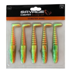 Savage Gear Gobster Shad 11.5cm 16gr Silikon Yem Firecracker (5'li Paket) İğnesiz