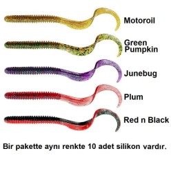 Savage Gear Rib Worm 9cm 3gr Silikon Yem (10'lu Paket) İğnesiz