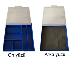 River Çok Amaçlı Çift Taraflı LRF Kutusu Mavi 15x15x4cm