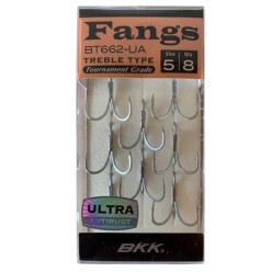 BKK Fangs-62 UA Üçlü Olta İğnesi 8'li Paket No:5
