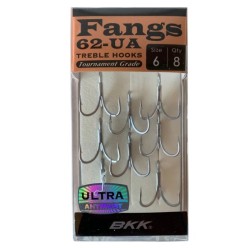 BKK Fangs-62 UA Üçlü Olta İğnesi 8'li Paket No:6
