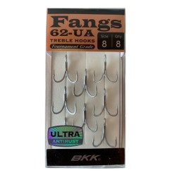BKK Fangs-62 UA Üçlü Olta İğnesi 8'li Paket No:8