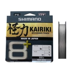 Shimano Kairiki 8+ 300mt İp Misina Steel Gray