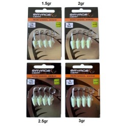 Savage Gear LRF Micro Sandeel Jighead Glow Zoka (4'lü Paket)