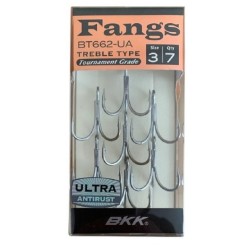 BKK Fangs-62 UA Üçlü Olta İğnesi 7'li Paket No:3