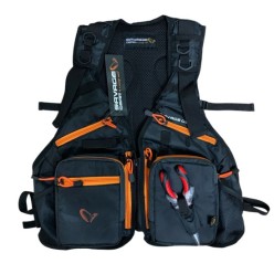 Savage Gear Pro-Tact Spinning Vest Balıkçı Yelek (Çift Organizer Kutulu ve Balıkçı Penseli)