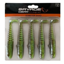 Savage Gear Gobster Shad 11.5cm 16gr Silikon Yem Chartreuse Pumpkin (5'li Paket) İğnesiz
