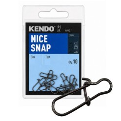 Kendo Nice Snap Siyah Nikel Balıkçı Klips (10'lu Paket)
