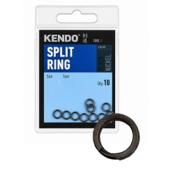Kendo Split Ring 3.5mm Siyah Nikel Yapay Yem Halkası (10'lu Paket)